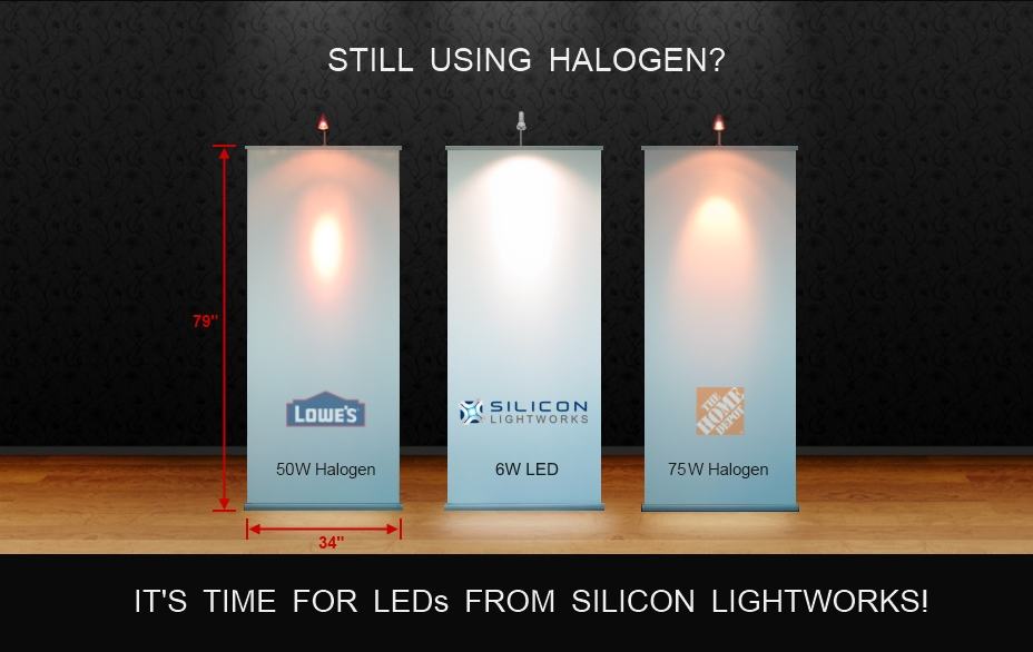 LED Banner Light vs Halogen Banner Light 